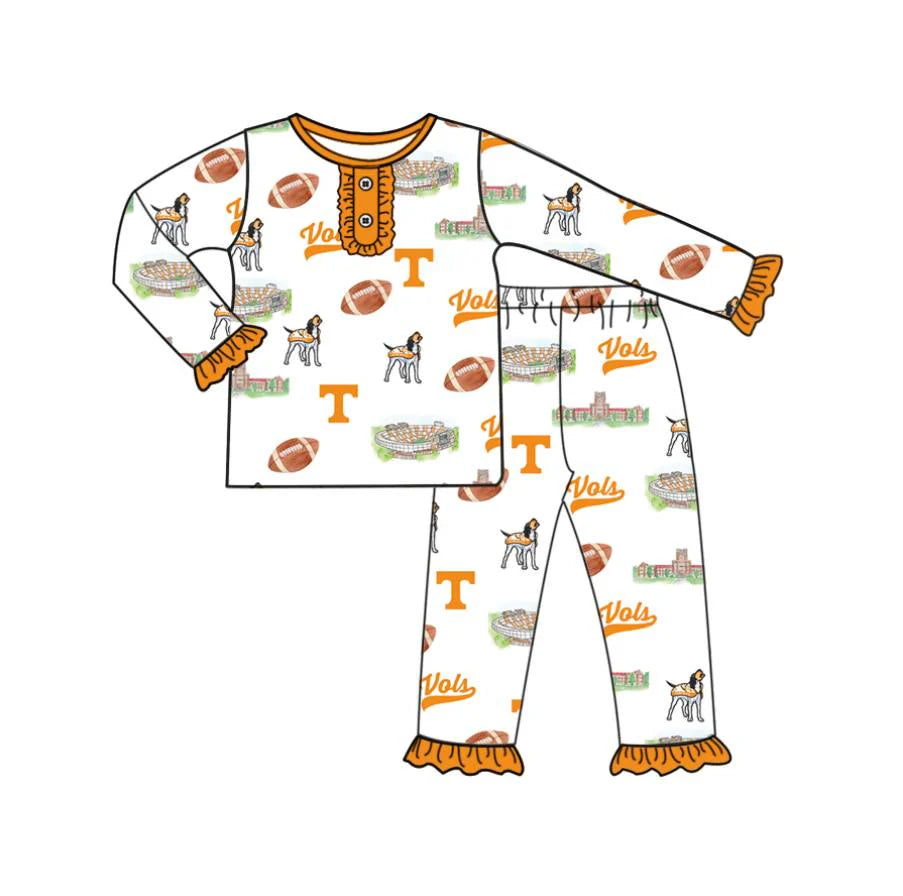 (Custom Design Preorder MOQ 5 Each Item)Team's Tennessee Vols Print Family Matching Clothes