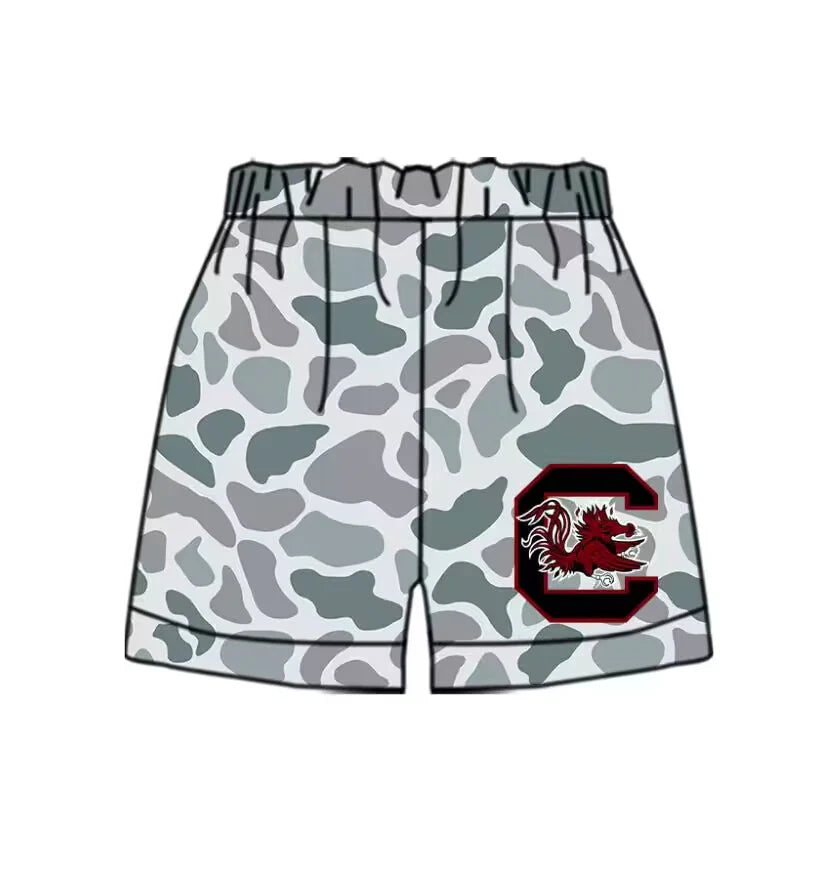 (Custom Design Preorder MOQ 5 Each Item)Team's Gamecock Print Girls Matching Clothes