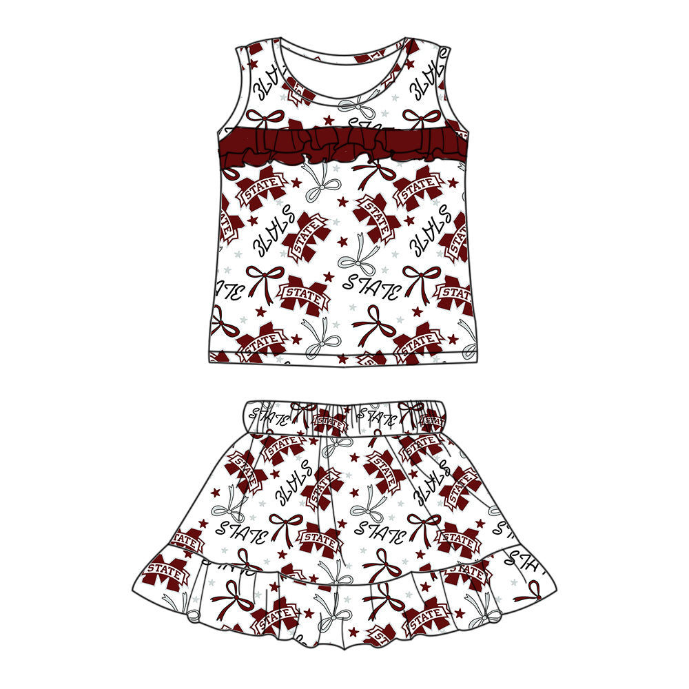 (Custom Design Preorder MOQ 5 Each Item)Team's STATE Print Family Matching Clothes