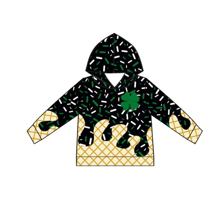 (Custom Design Preorder MOQ 5 Each Design) Team's Sprinkles Print Hoodie Top Mom and Me Matching Clothes