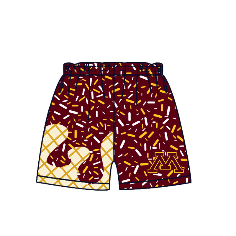 (Custom Design Preorder MOQ 5 Each Item)Team's Minnesota Sprinkles Print Sibling Matching Clothes