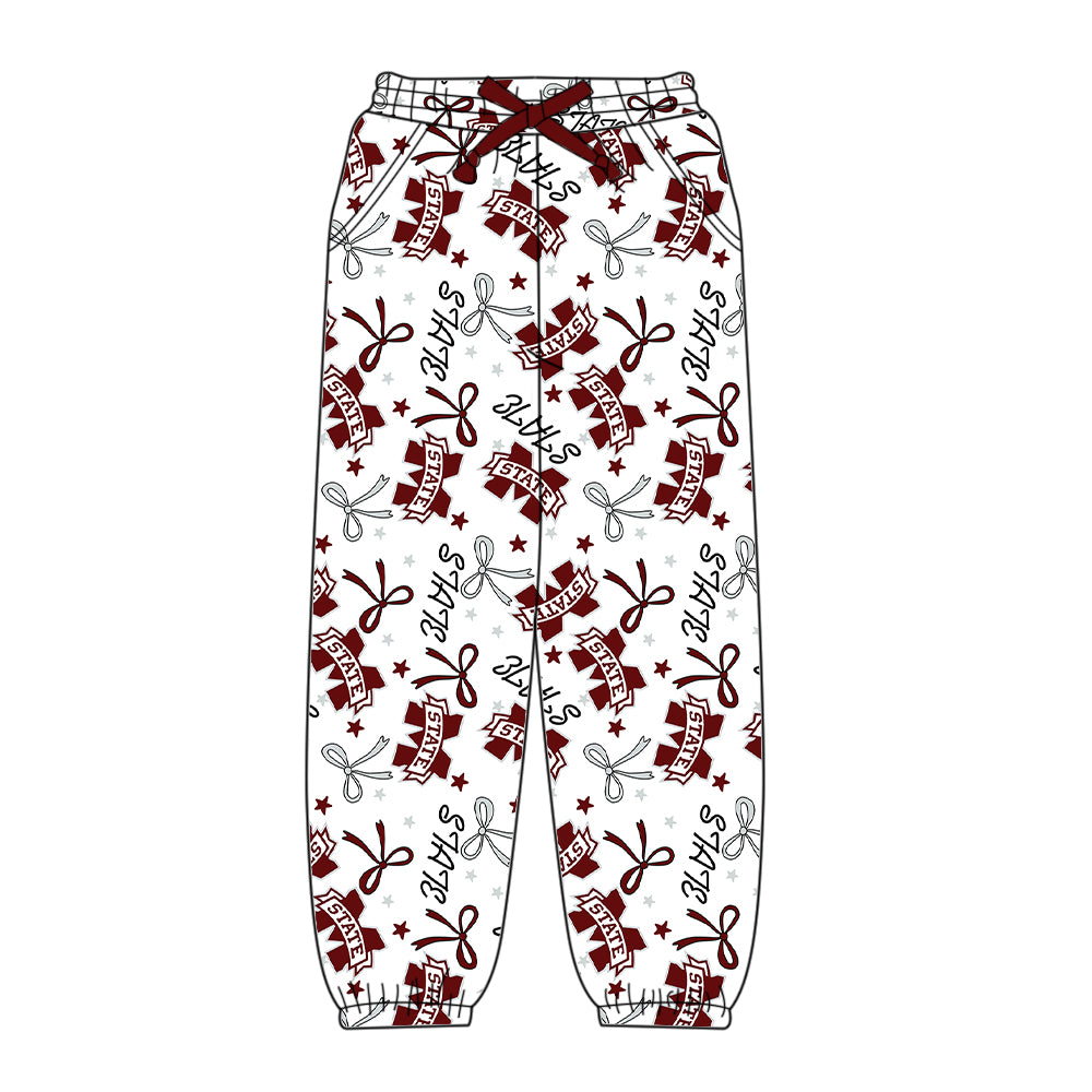 (Custom Design Preorder MOQ 5 Each Item)Team's STATE Print Family Matching Clothes