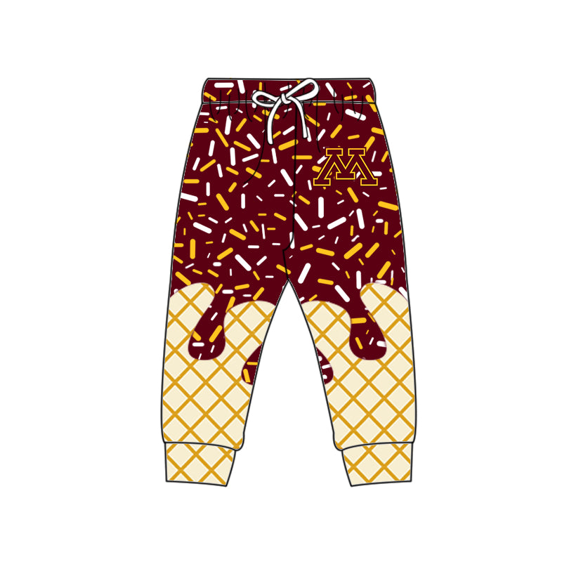 (Custom Design Preorder MOQ 5 Each Item)Team's Minnesota Sprinkles Print Sibling Matching Clothes