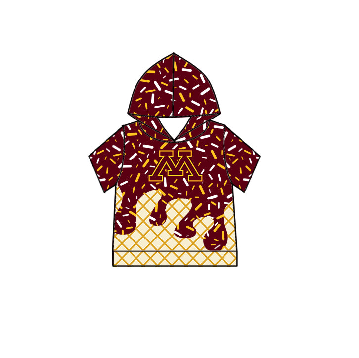 (Custom Design Preorder MOQ 5 Each Item)Team's Minnesota Sprinkles Print Sibling Matching Clothes