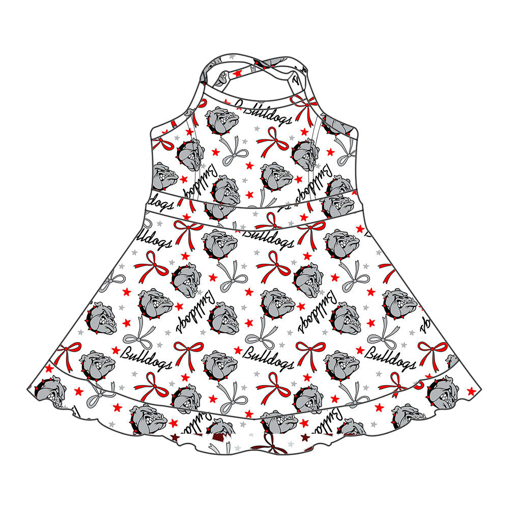 (Custom Design Preorder MOQ 5 Each Item)Team's Bulldogs Print Family Matching Clothes