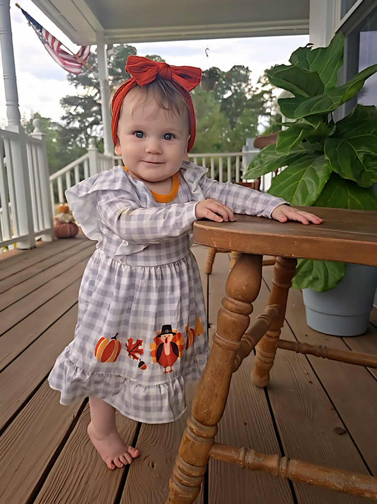 (Promotion)Girls Thanksgiving dress   GLD0056