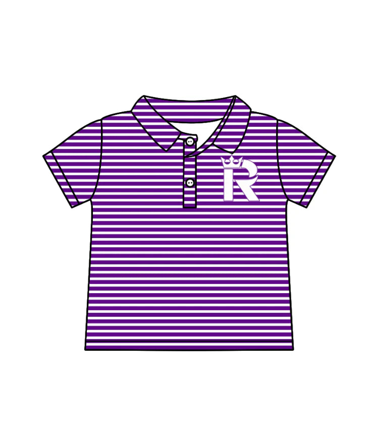 (Custom Design Preorder MOQ 5) Team's Seattle Reign FC Stripes Print Boys Summer Polo Tee Shirts Top
