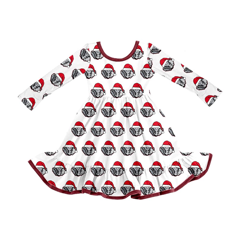 (Custom Design Preorder MOQ 5 Each Item)Team's Alabama Print Sibling Christmas Matching Clothes