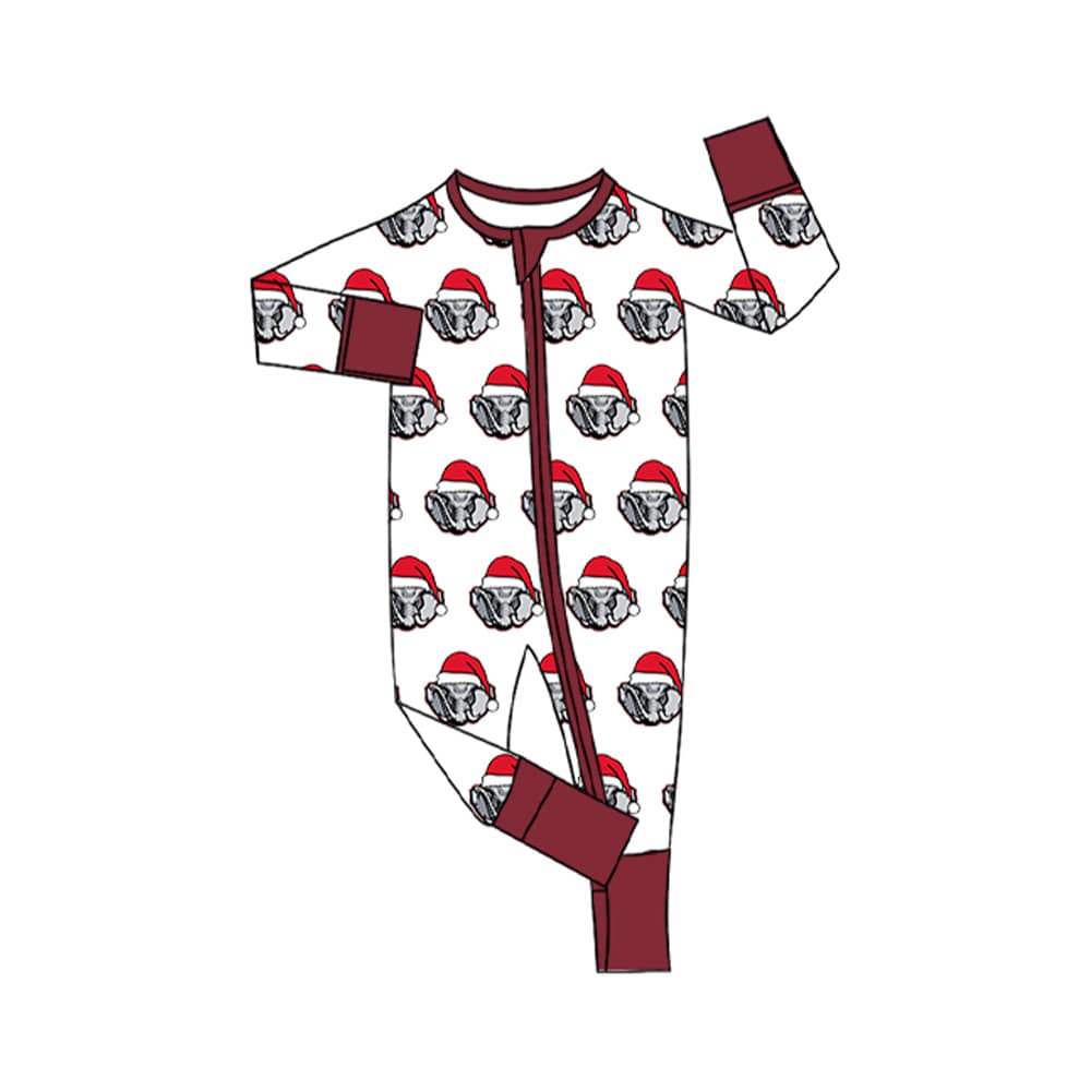 (Custom Design Preorder MOQ 5 Each Item)Team's Alabama Print Sibling Christmas Matching Clothes