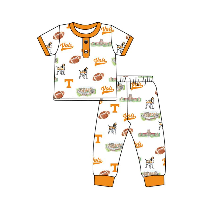 (Custom Design Preorder MOQ 5 Each Item)Team's Tennessee Vols Print Family Matching Clothes