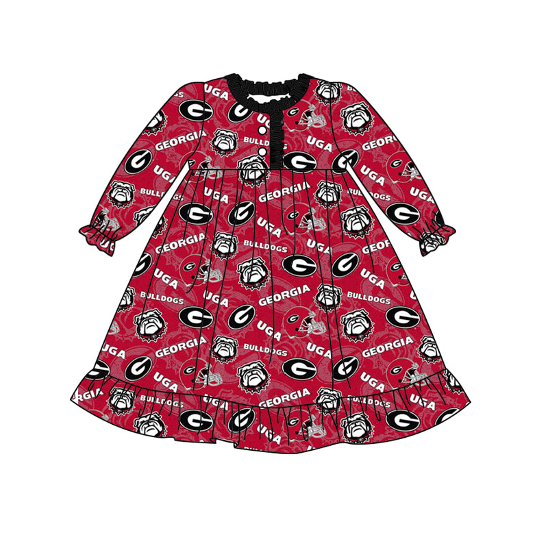 (Custom Design MOQ 5 per item) Family matching clothes Adult Bulldogs football team's design A