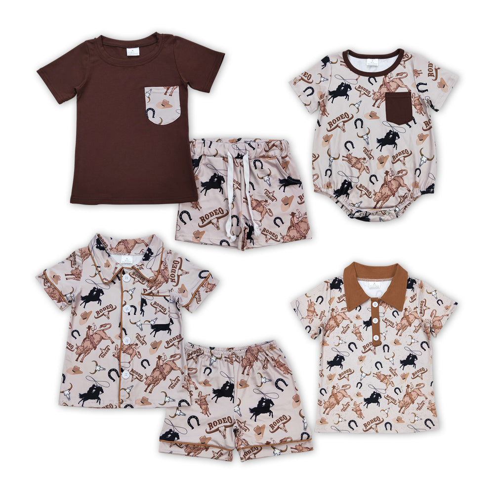 Rodeo Print Sibling Summer Western Matching Clothes