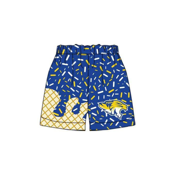 (Custom Design Preorder MOQ 5) Team's Cat Blue Sprinkles Kids Bottom Shorts