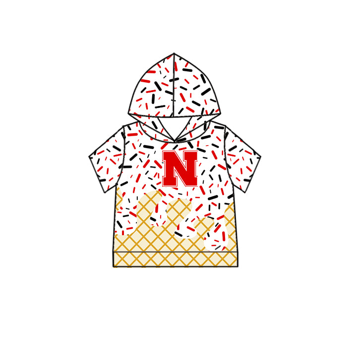 (Custom Design Preorder MOQ 5 Each Item)Team's N Sprinkles Print Sibling Matching Clothes