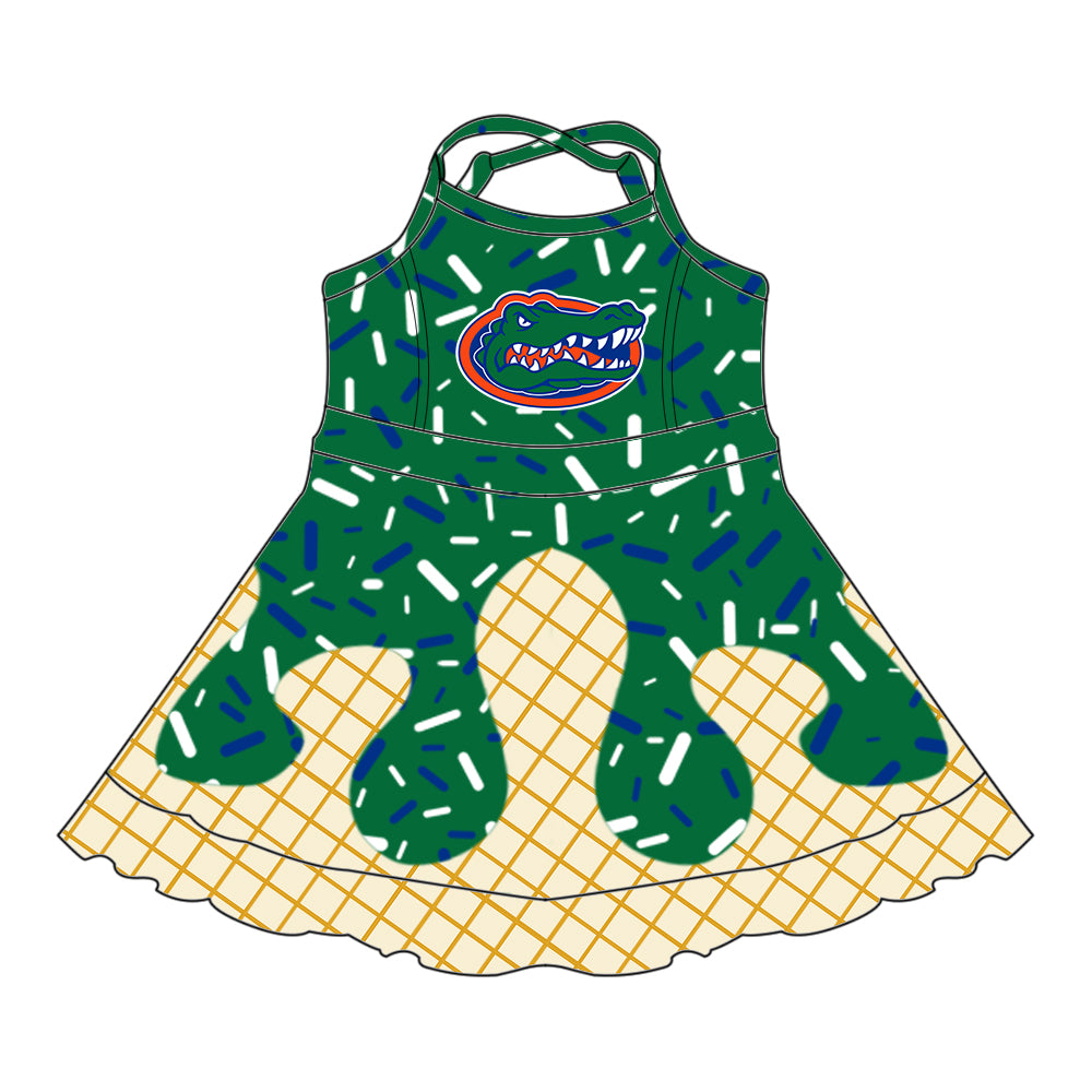 (Custom Design Preorder MOQ 5 Each Item)Team's Florida Sprinkles Print Sibling Matching Clothes