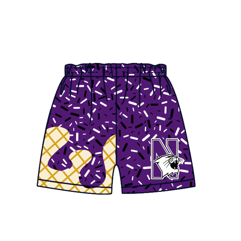 (Custom Design Preorder MOQ 5 Each Item)Team's Northwestern Wildcats Print Sibling Matching ClothesNorthwestern Wildcats
