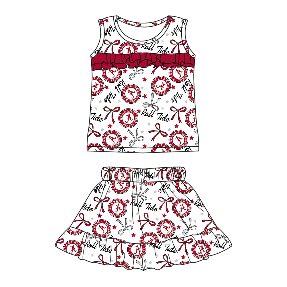 (Custom Design Preorder MOQ 5 Each Item)Team's Alabama Print Family Matching Clothes
