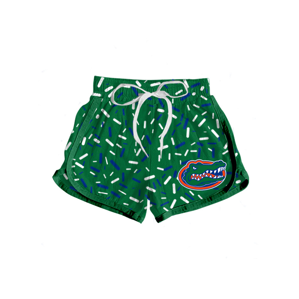 (Custom Design Preorder MOQ 5 Each Item)Team's Florida Green Sprinkles Print Family Matching Clothes
