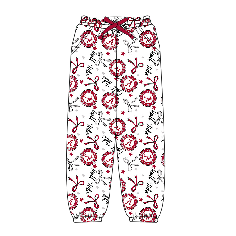 (Custom Design Preorder MOQ 5 Each Item)Team's Alabama Print Family Matching Clothes
