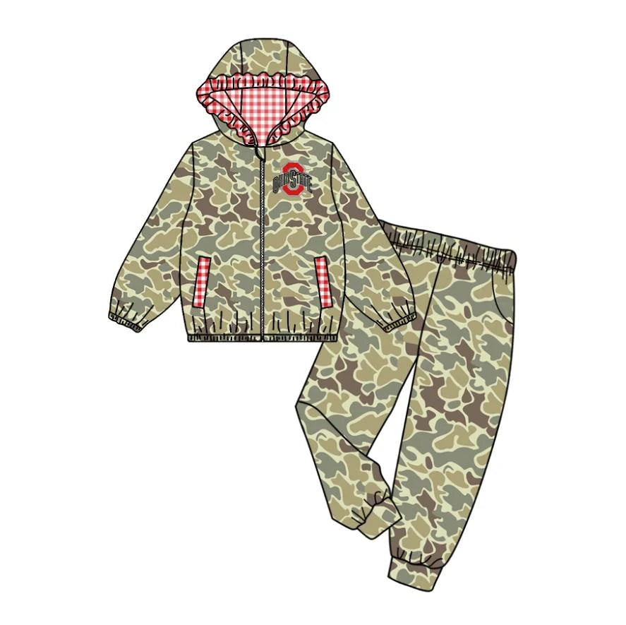 (Custom Design Preorder MOQ 5 Each Item)Team's OHIO STATE Print Sibling Matching Clothes