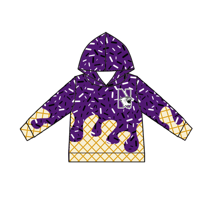 (Custom Design Preorder MOQ 5 Each Item)Team's Northwestern Wildcats Print Sibling Matching ClothesNorthwestern Wildcats