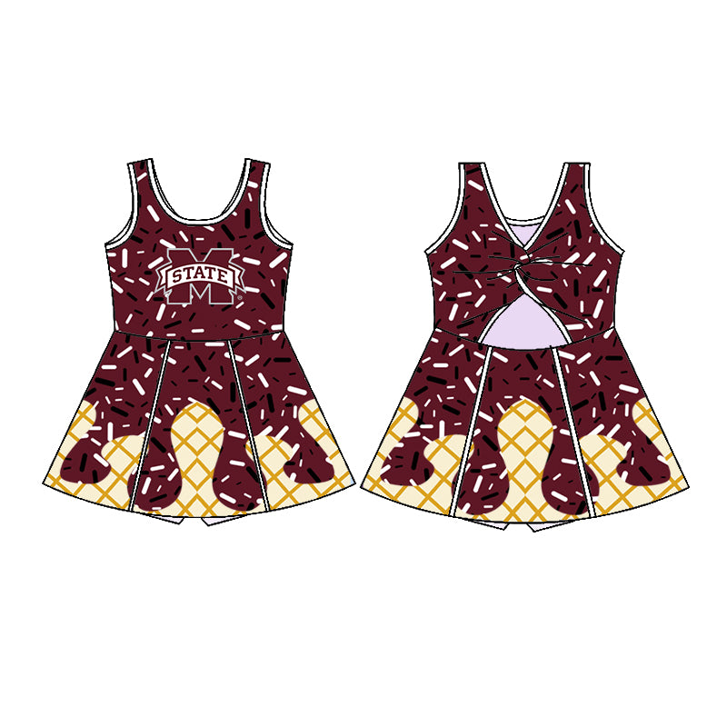 (Custom Design Preorder MOQ 5 Each Item)Team's Mississippi State Print Family Matching Clothes