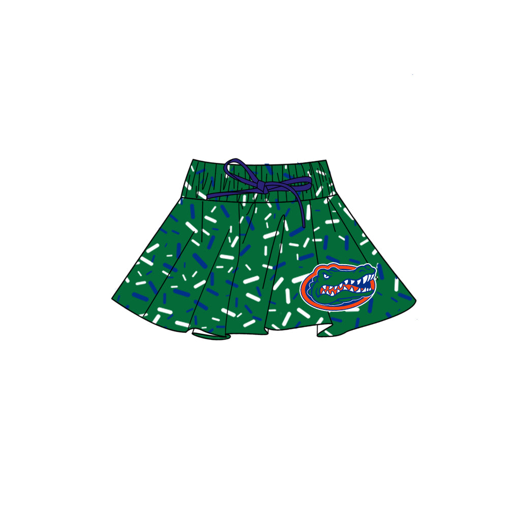 (Custom Design Preorder MOQ 5 Each Item)Team's Florida Green Sprinkles Print Family Matching Clothes