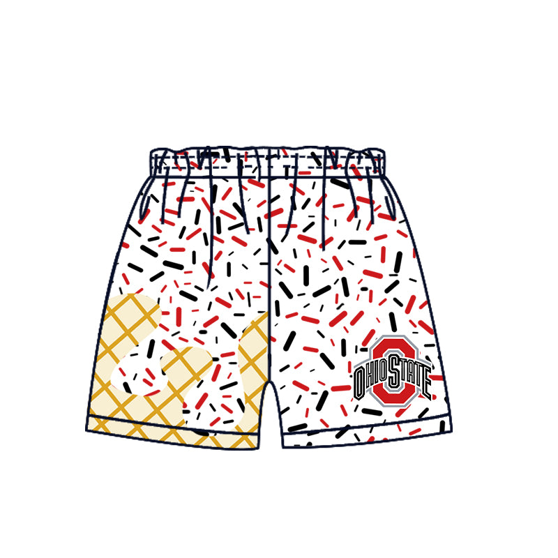 (Custom Design Preorder MOQ 5 Each Item)Team's OHIO STATE Sprinkles Print Sibling Matching ClothesNorthwestern Wildcats