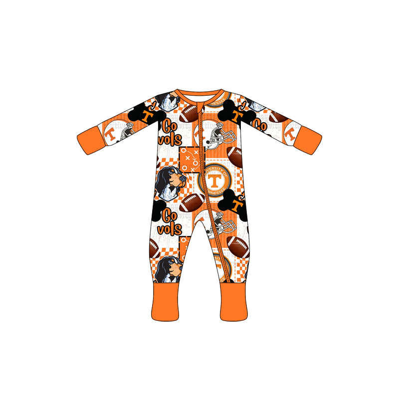 (Custom Design Preorder MOQ 20 Each Item)Team's Tennessee Print Family Bamboo Matching Clothes