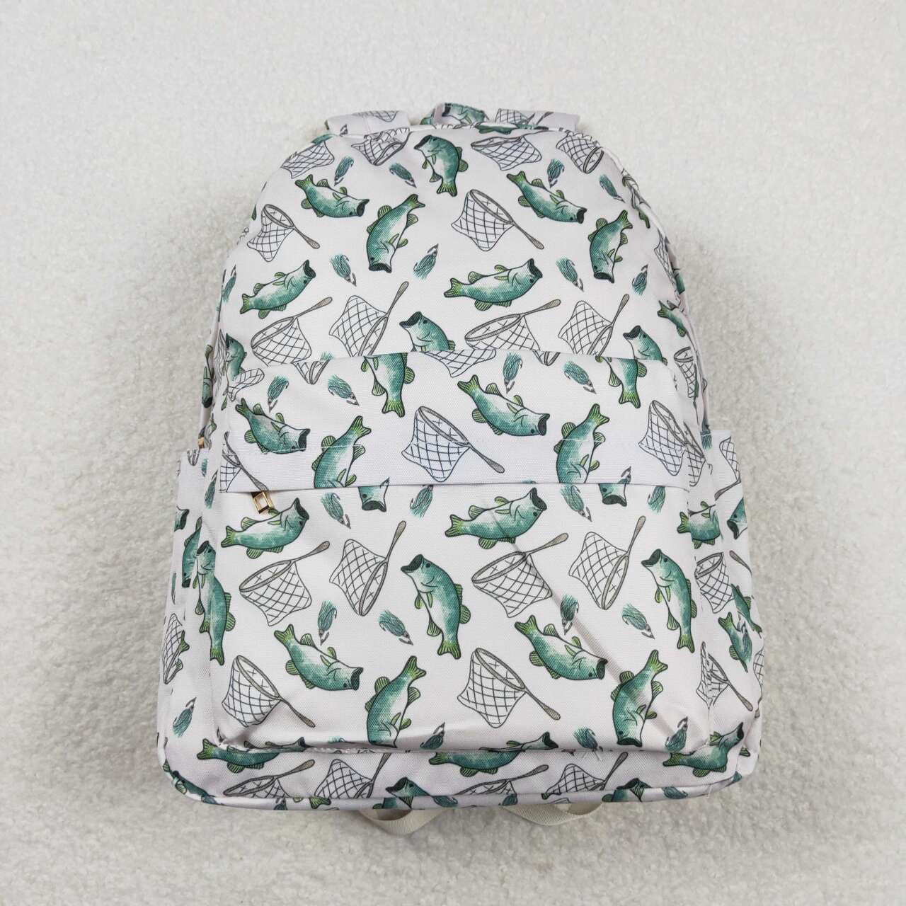 USA-Shop BA0123 Kids bag fishing print backpack