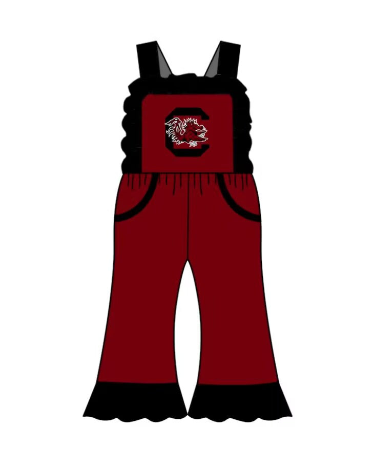 (Custom Design Preorder MOQ 5 Each Item)Team's Gamecock Print Sibling Matching Clothes