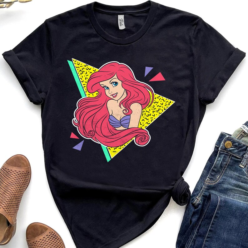 (Custom Design Preorder MOQ 5) Cartoon Princess Print Girls Tee Shirts Top