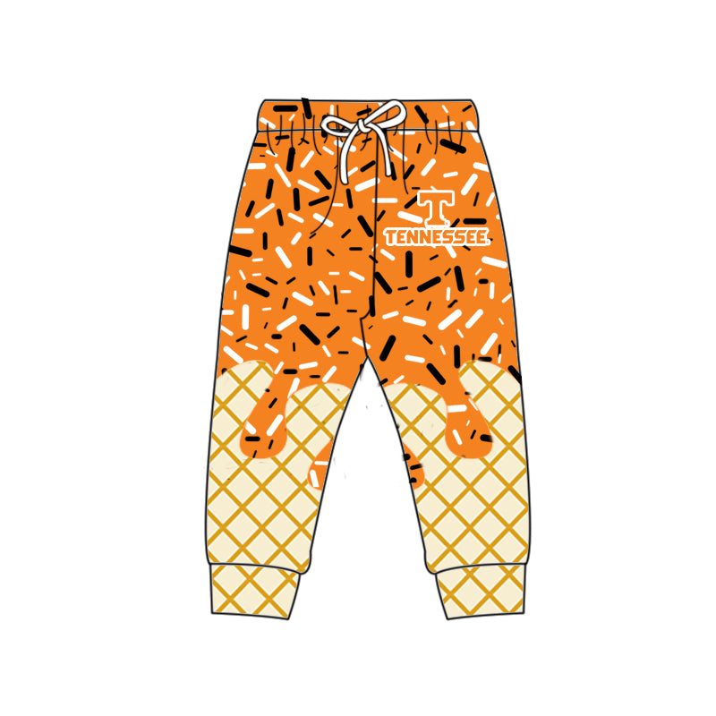 (Custom Design Preorder MOQ 5 Each Item)Team's TENNESSEE Sprinkles Print Sibling Matching Clothes