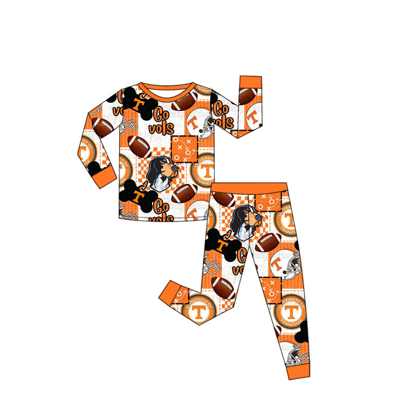 (Custom Design Preorder MOQ 20 Each Item)Team's Tennessee Print Family Bamboo Matching Clothes