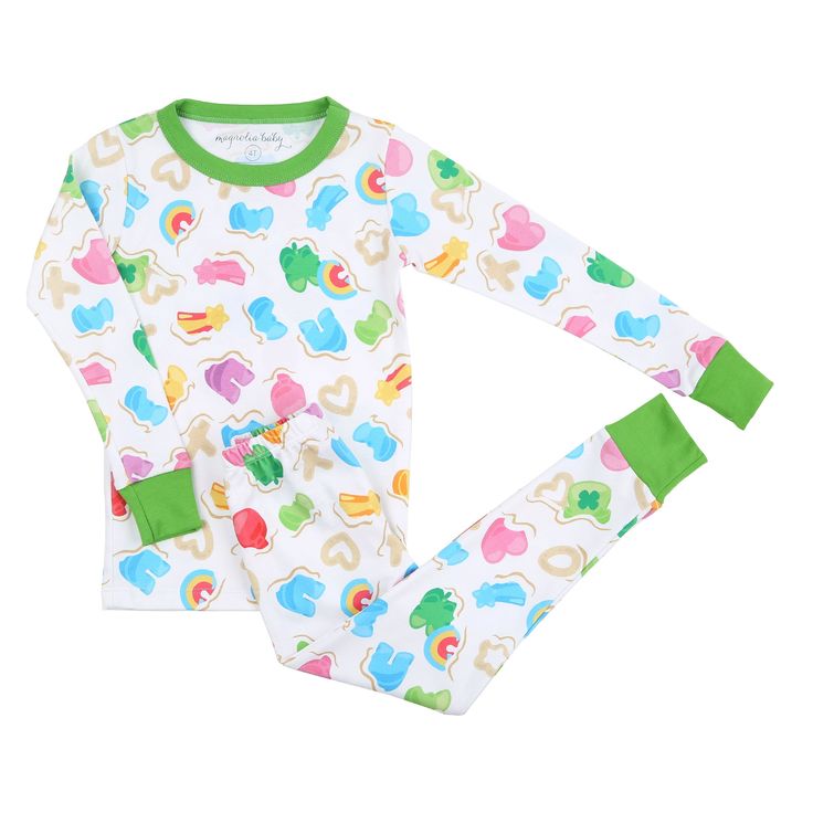 (Custom Design Preorder MOQ 5) St. Patrick's Print Boys Pajamas Clothes Set