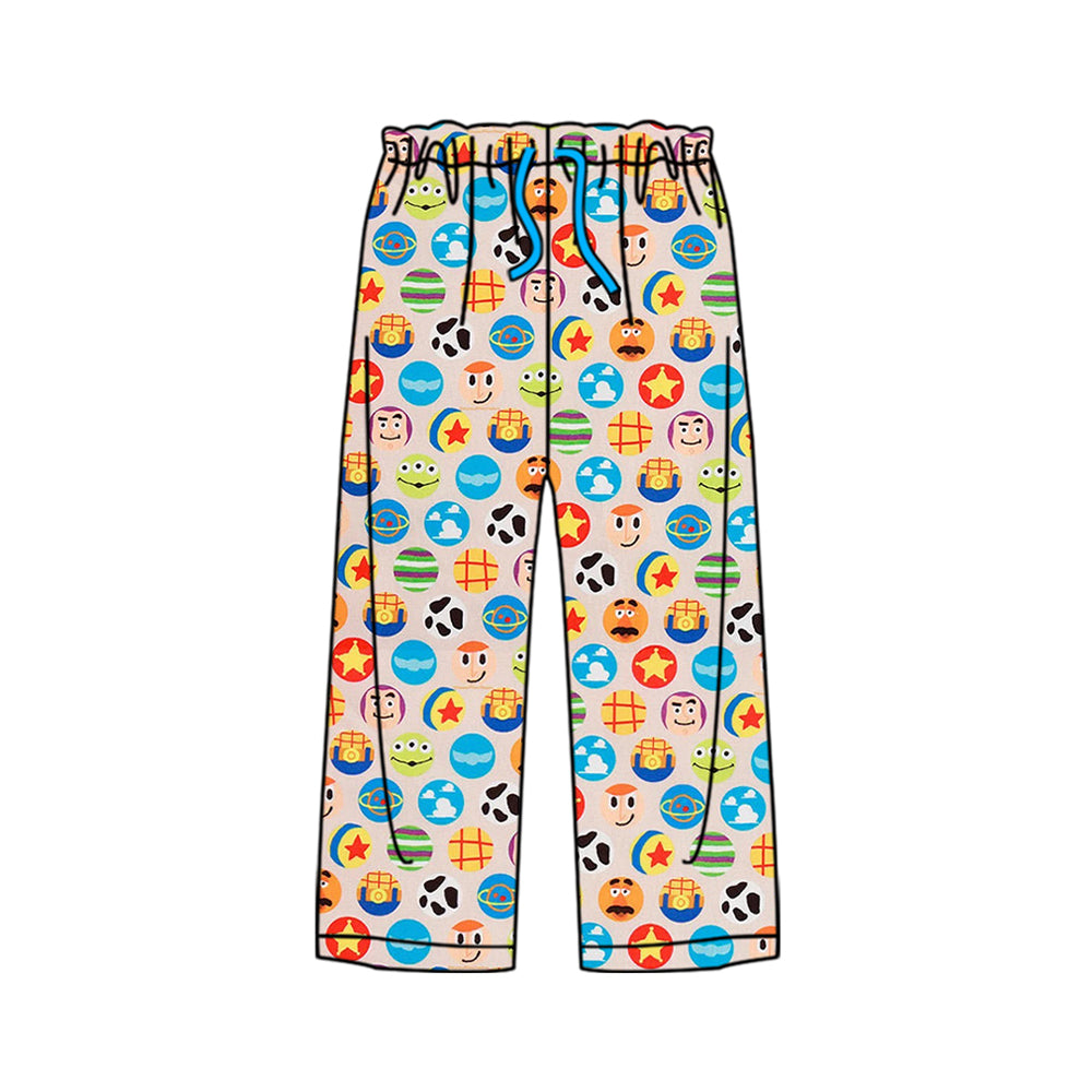 (Custom Design Preorder MOQ 5) Adult Cartoon Toys Print Pajamas Pants