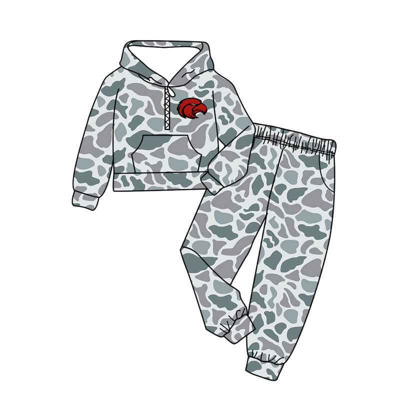 (Custom Design Preorder MOQ 5 Each Item)Team's Cutter Morning Star Camo Print Sibling Matching Clothes