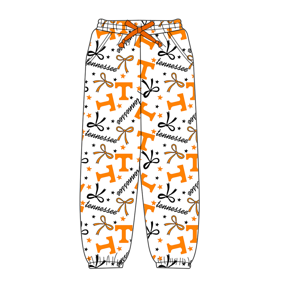 (Custom Design Preorder MOQ 5 Each Item)Team's Tennessee Print Family Matching Clothes