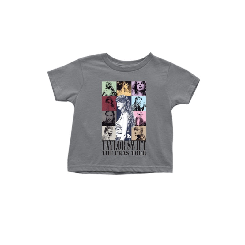 (Custom Design Preorder MOQ 5) Singer Swiftie Print Girls Tee Shirts Top