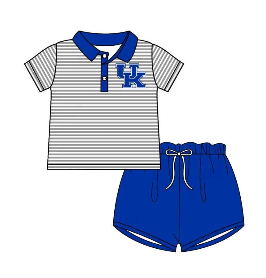 (Custom Design Preorder MOQ 5 Each Item)Team's Kentucky Print Sibling Matching Clothes