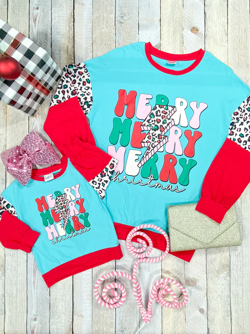 (Custom Design Preorder MOQ 5) Merry Christmas Print Adult Tee Shirts Top