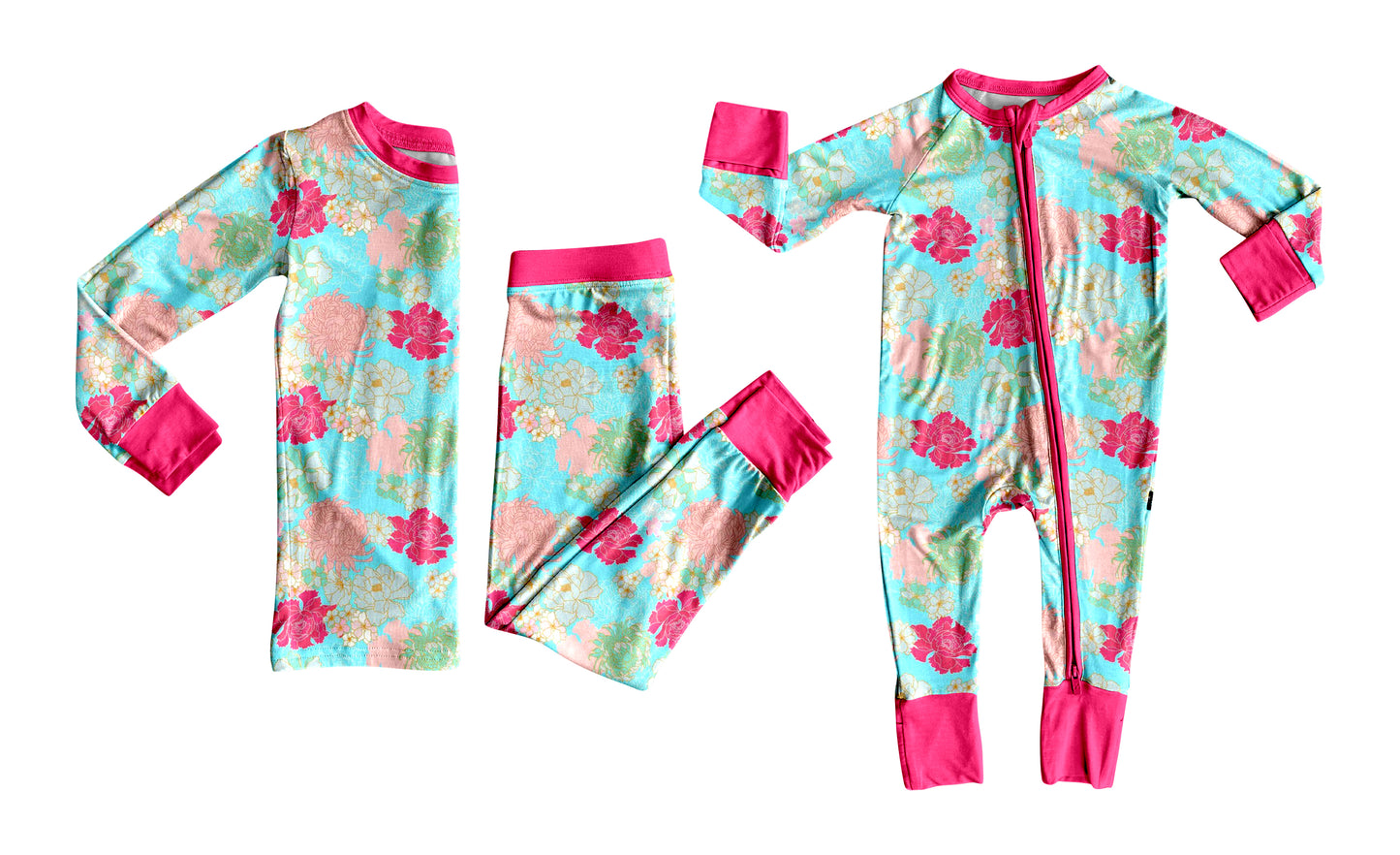 5.23(Custom Design Preorder MOQ 5 Each Design) Colorful Flowers Kids Pajamas Matching Clothes Sisters Wear