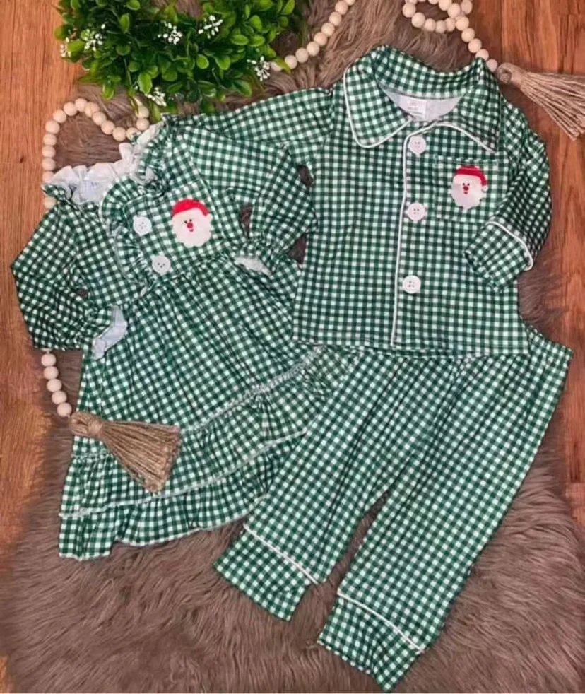 Boys long sleeve Christmas pajamas 6 B3-39