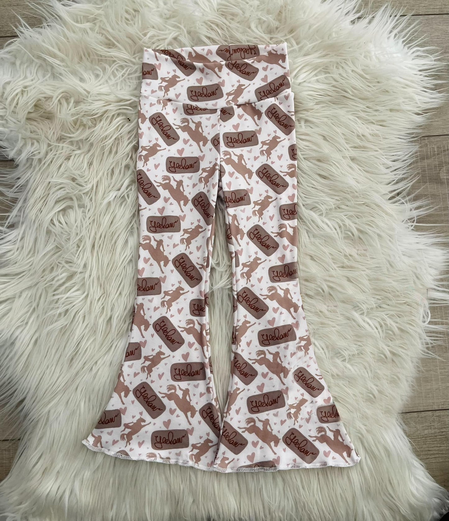 (Custom Design Preorder MOQ 5) Rodeo Print Girls Western Pants