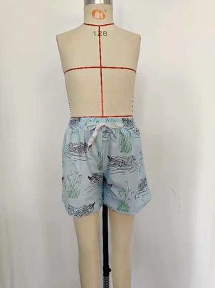 S0361 Duck Print Boys Swim Trunks