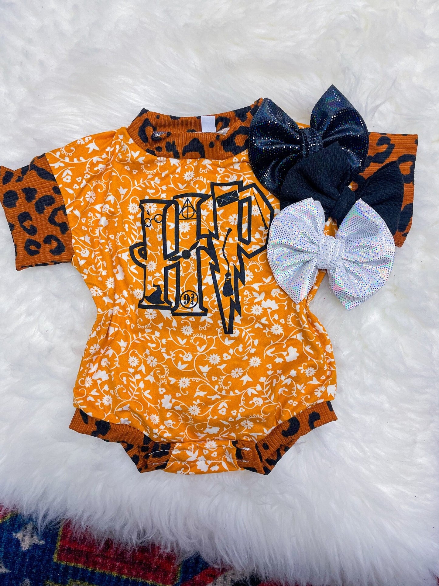 (Custom Design Preorder MOQ 5) HP Flash Film Role Print Baby Summer Romper