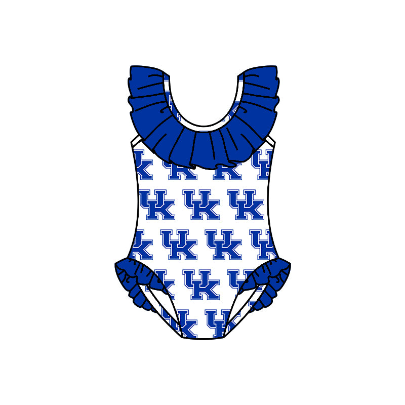 (Custom Design Preorder MOQ 5) Team's UK Print Girls 1 Piece Swimsuits