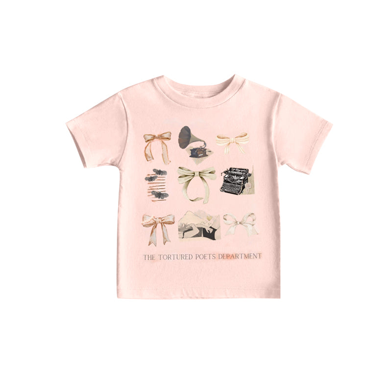 (Custom Design Preorder MOQ 5) Singer Swiftie Tortured Poets Girls Summer Tee Shirts Top