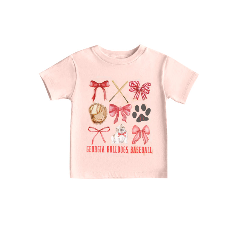 (Custom Design Preorder MOQ 5) Team's Geoagia Girls Summer Tee Shirts Top