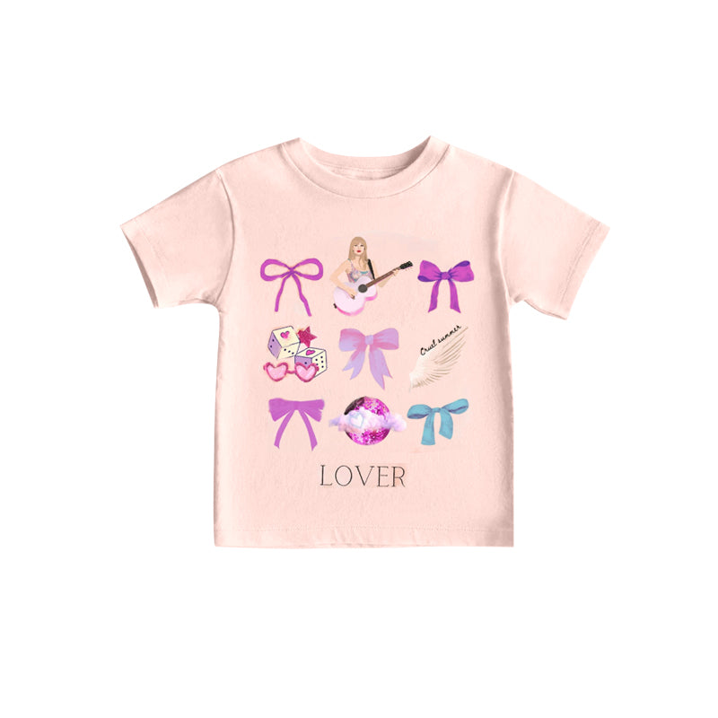 (Custom Design Preorder MOQ 5) Singer Swiftie Lover Girls Summer Tee Shirts Top